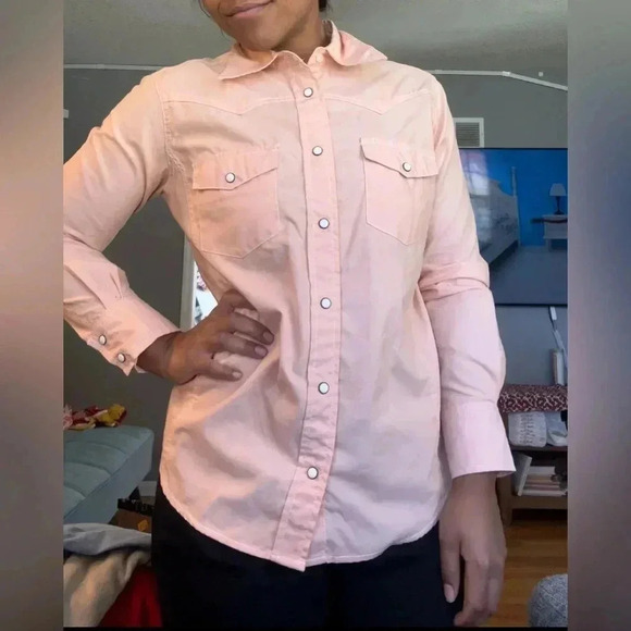 Schmidt Workwear Button down woman’s top - peach - Picture 2 of 10